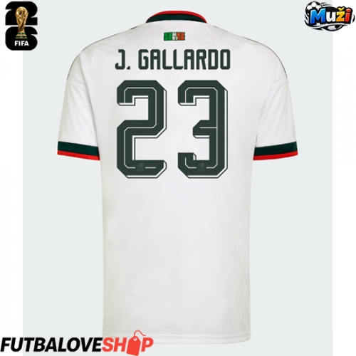 Dres Mexiko Jesus Gallardo #23 Preč MS 2026 Krátky Rukáv